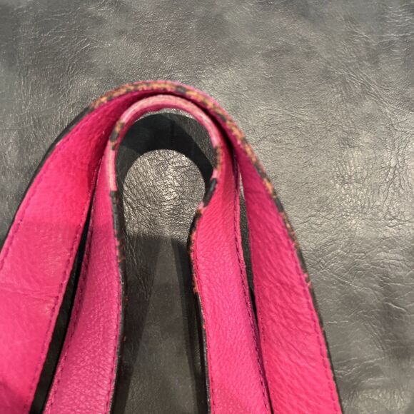 Michael Kors Selma Satchel Crossbody bag hot pink magenta  Michael Kors leather hot pink purse Y2K  Fun Summer